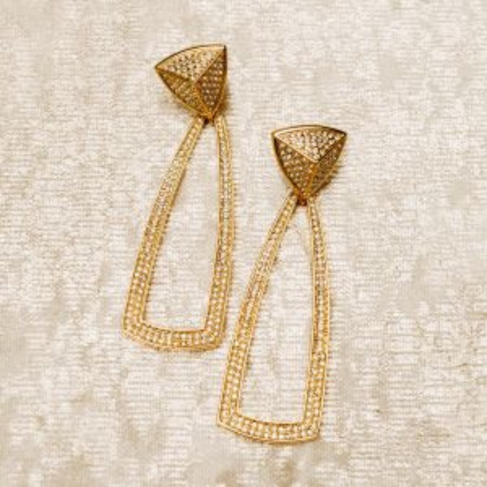 House of Harlow 1960, Mesa Door Knocker Earrings
